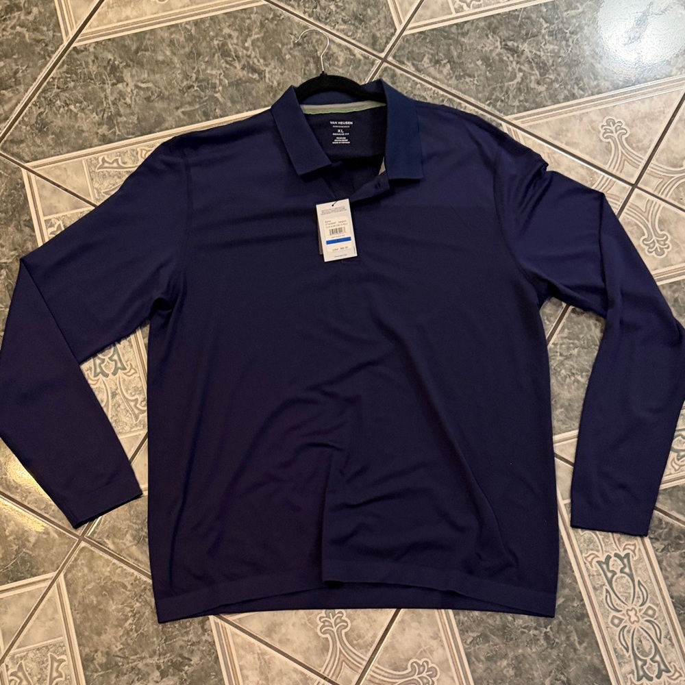 Van Heusen Men's Navy Polo Shirt